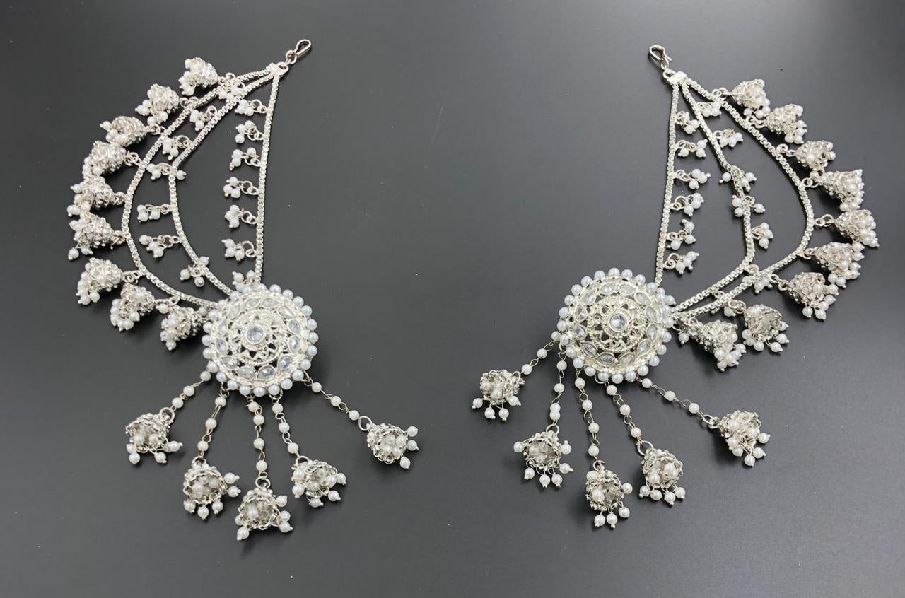 Silver Bahubali Earrings