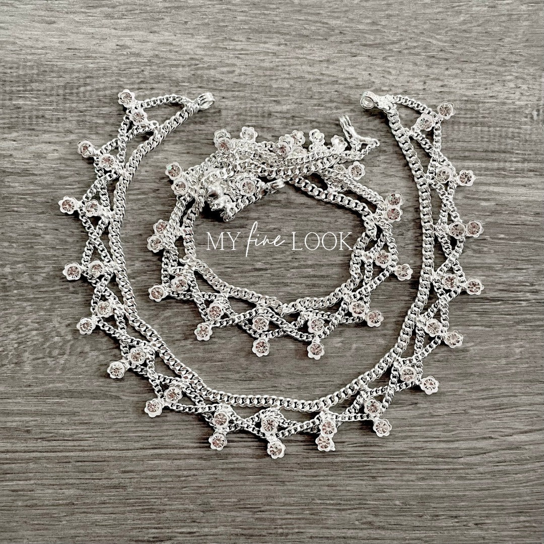Kids Silver Anklets