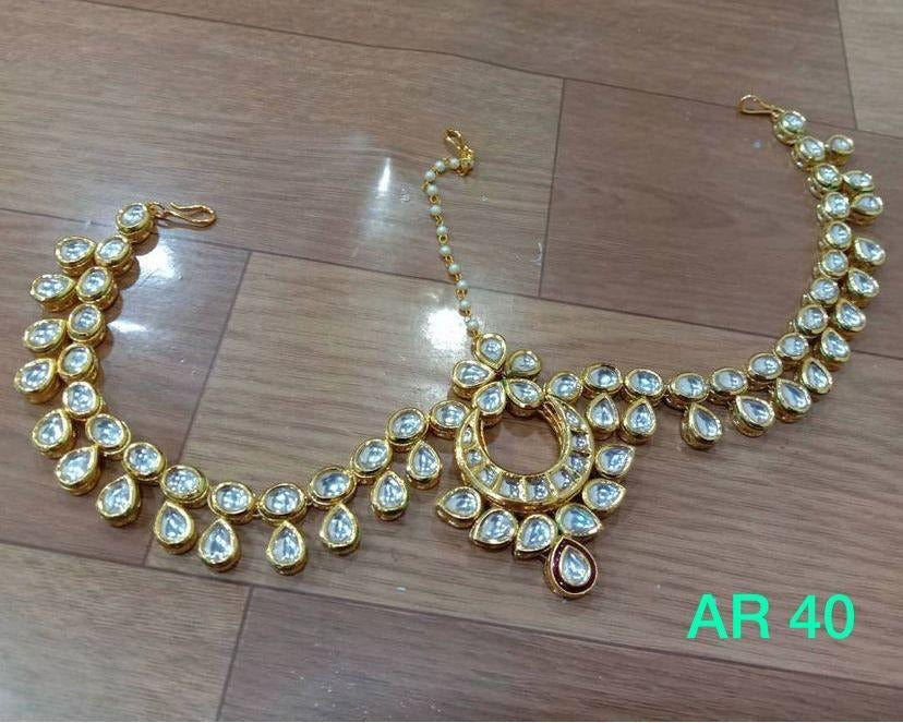 Handmade Kundan Mathapatti