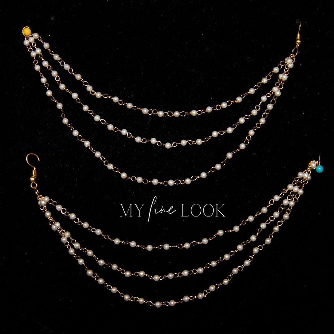 3 Strand Pearl Sahara Add-on for Earrings
