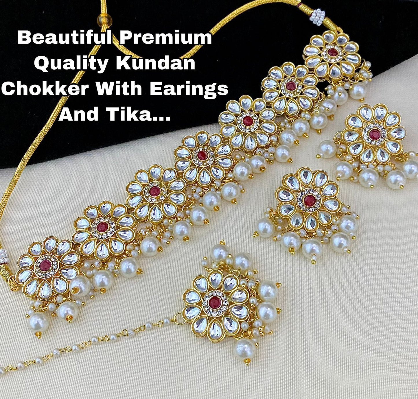 White Choker Set