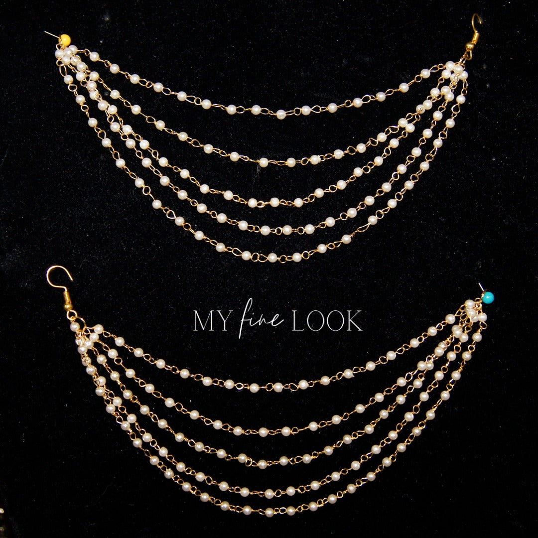 5 Strand Pearl Sahara Add-on for Earrings