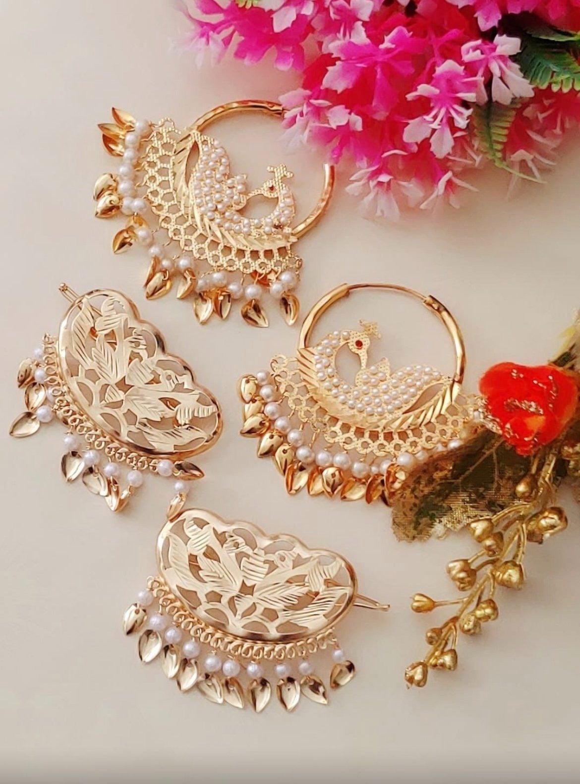 Jadaoo Earrings & Hair Pins/Clips Combo
