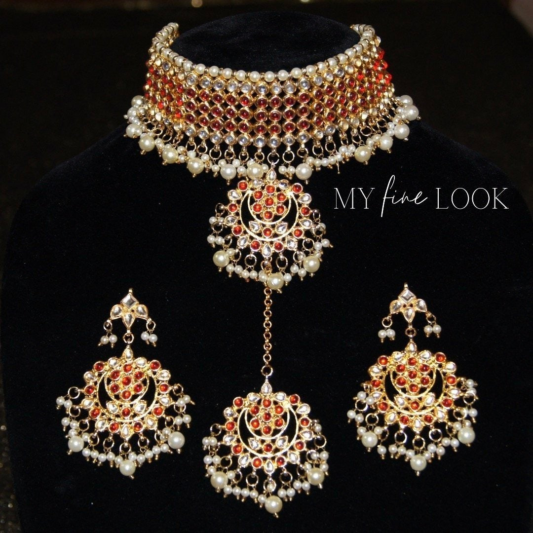 Red Choker Set