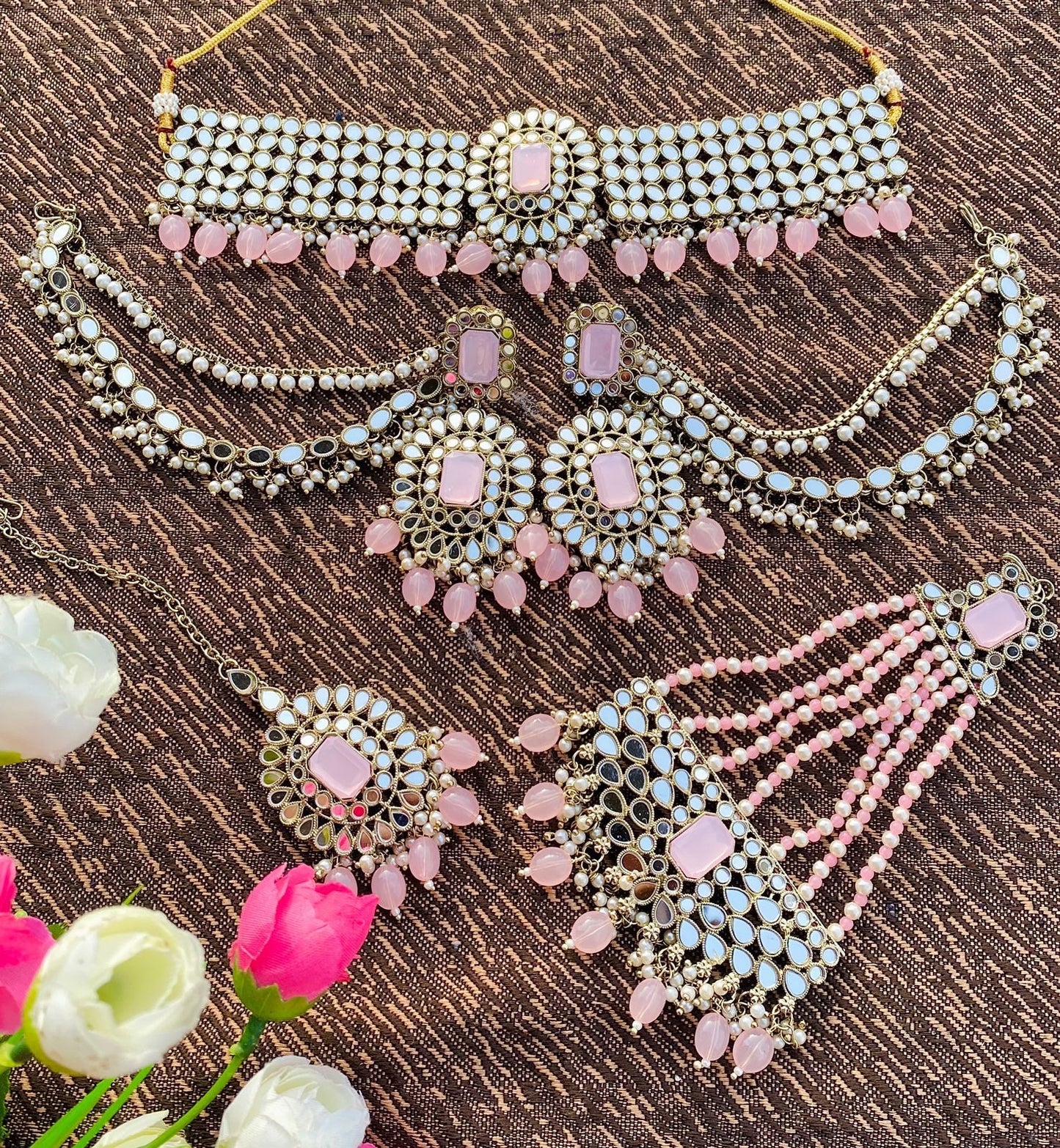 Light Pink Full Mirror Set