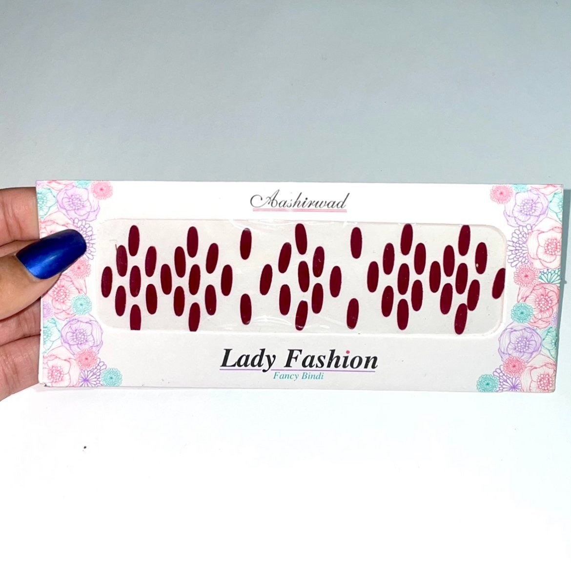 Maroon Oval Bindi
