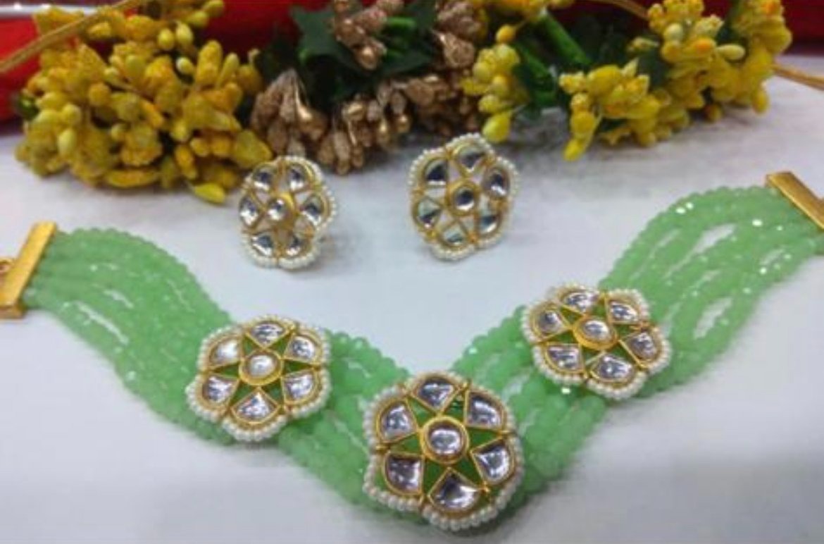 Mint Choker Set