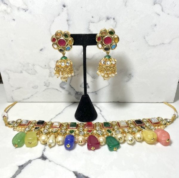 Multicolor Choker Stone Set