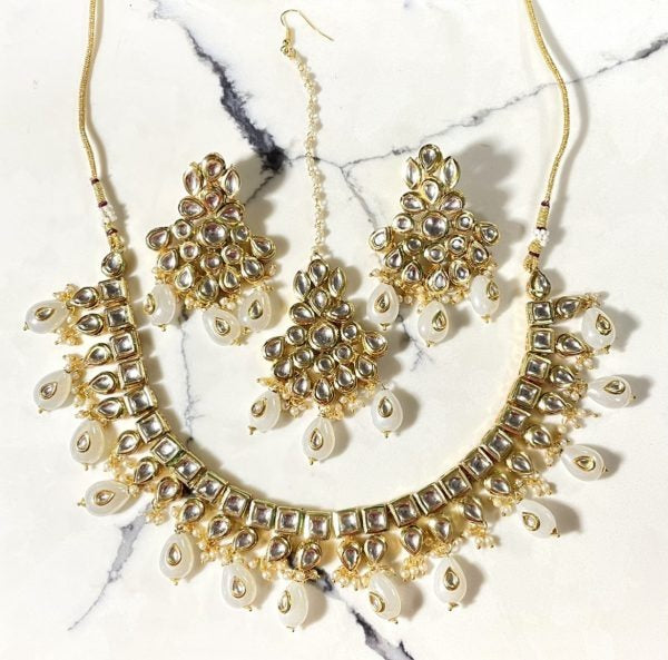 Kundan and Meena Choker Set