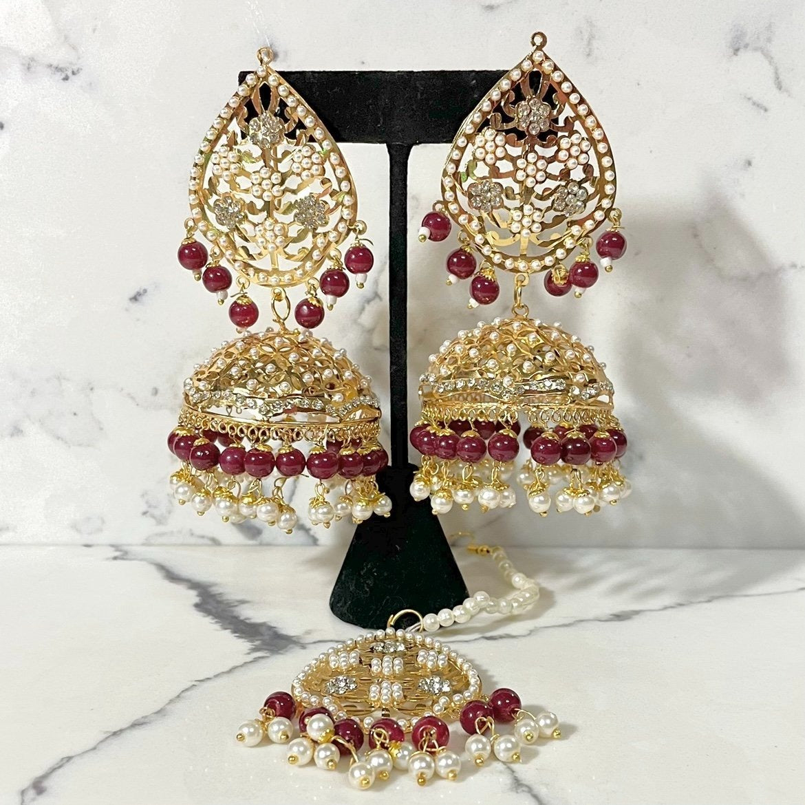 Oversized Jhumka Earrings