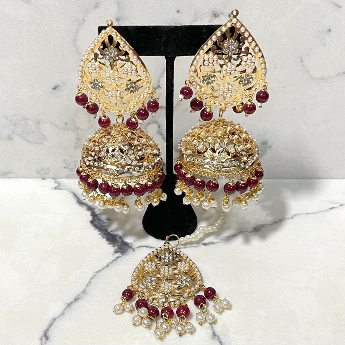 Oversized Jhumka Earrings
