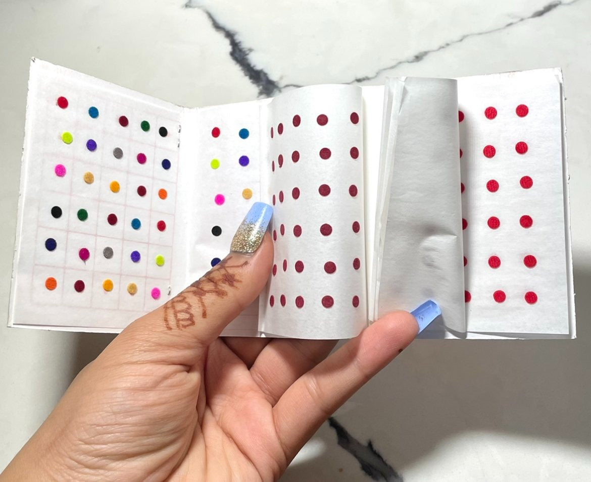 Multicolor with Red and Maroon Book