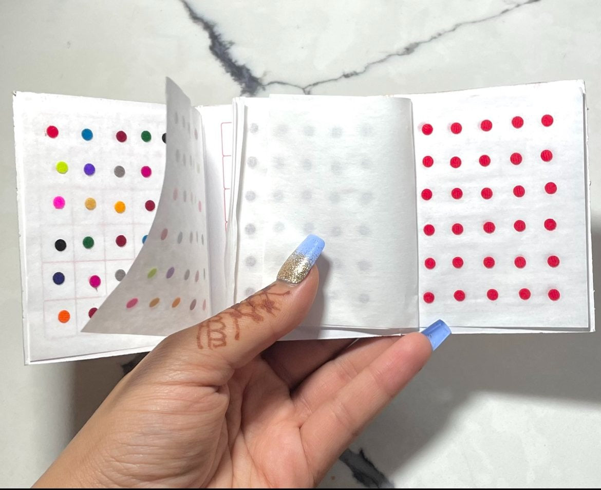 Multicolor with Red and Maroon Book