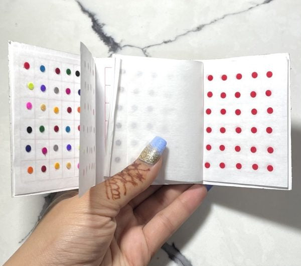 Multicolor with Red and Maroon Book