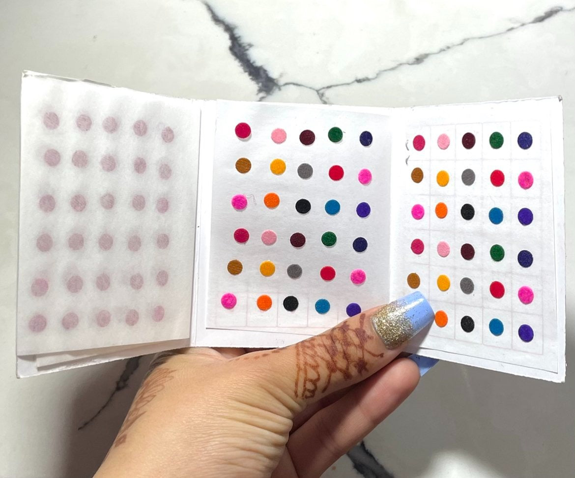 Multicolor with Red and Maroon Book