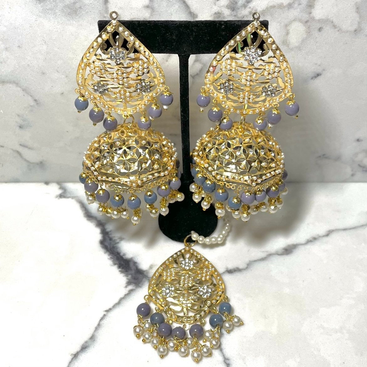 Oversized Jhumka Earrings