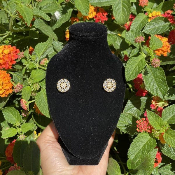 Cubic Zirconia Stud Earrings (many colors)