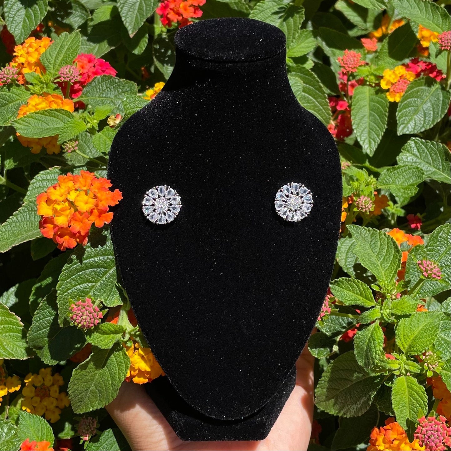 Cubic Zirconia Stud Earrings (many colors)