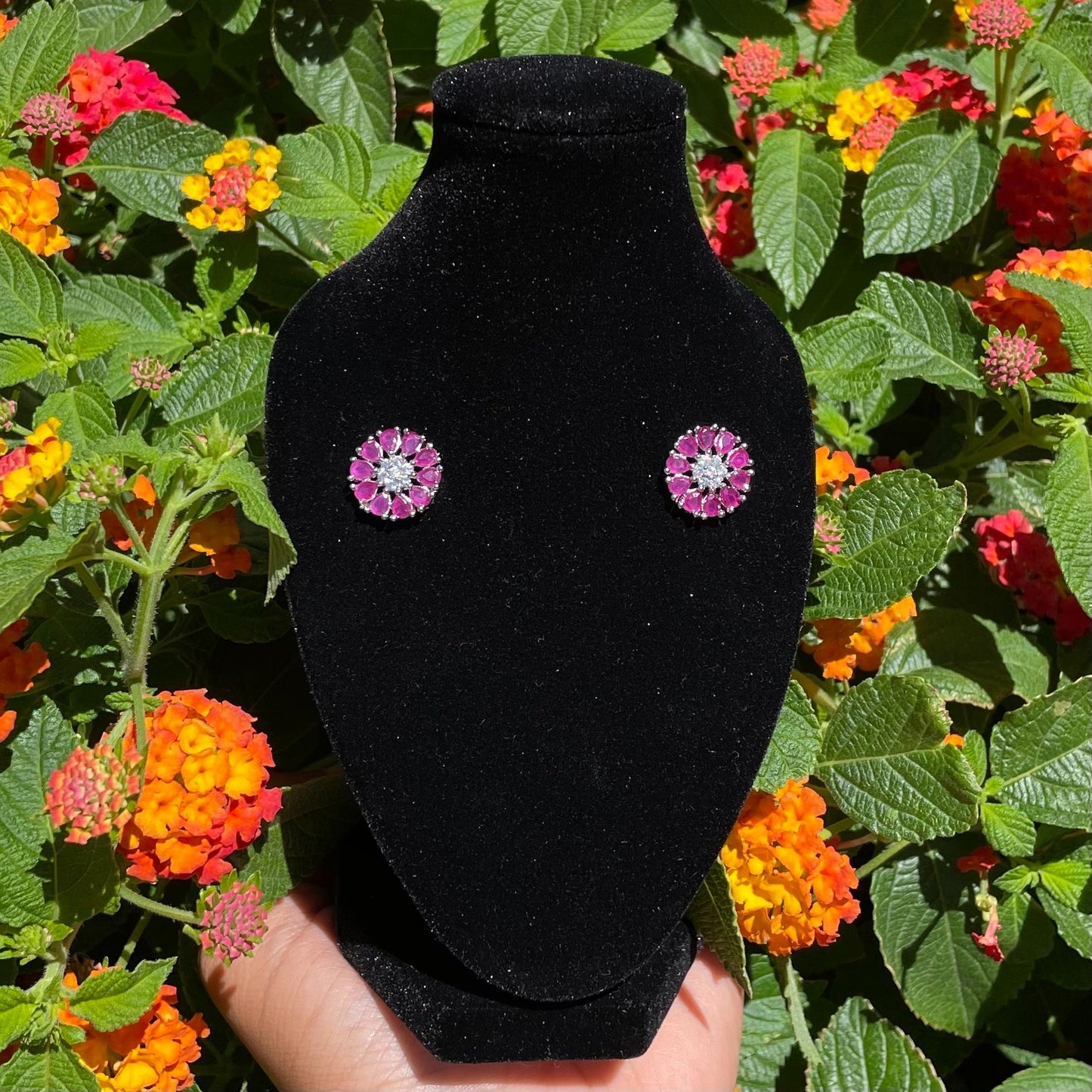 Cubic Zirconia Stud Earrings (many colors)