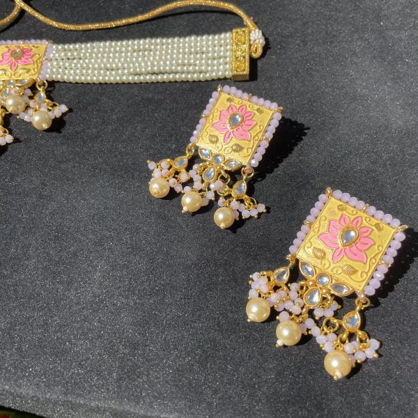 Baby Yellow & Pink Choker Set