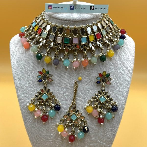 Mirror Necklace Set