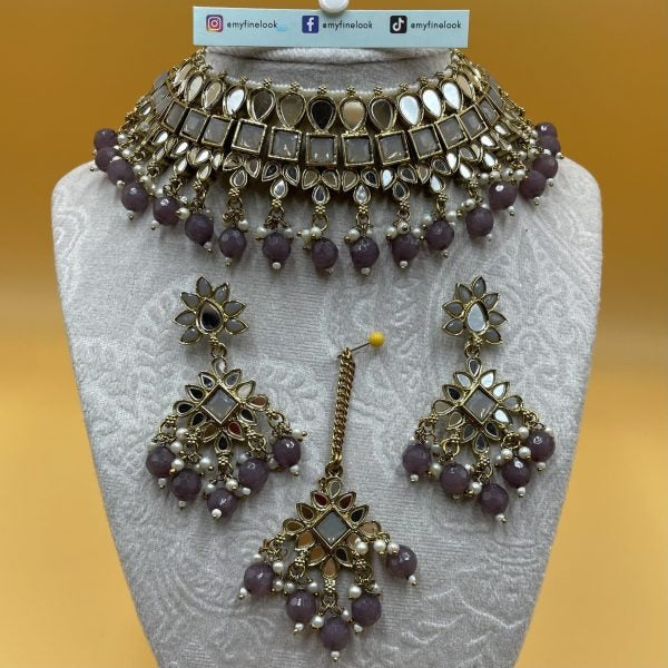 Mirror Necklace Set