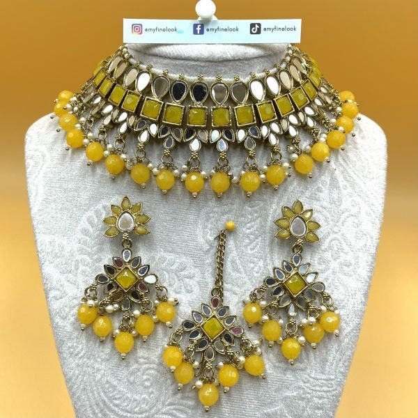 Mirror Necklace Set