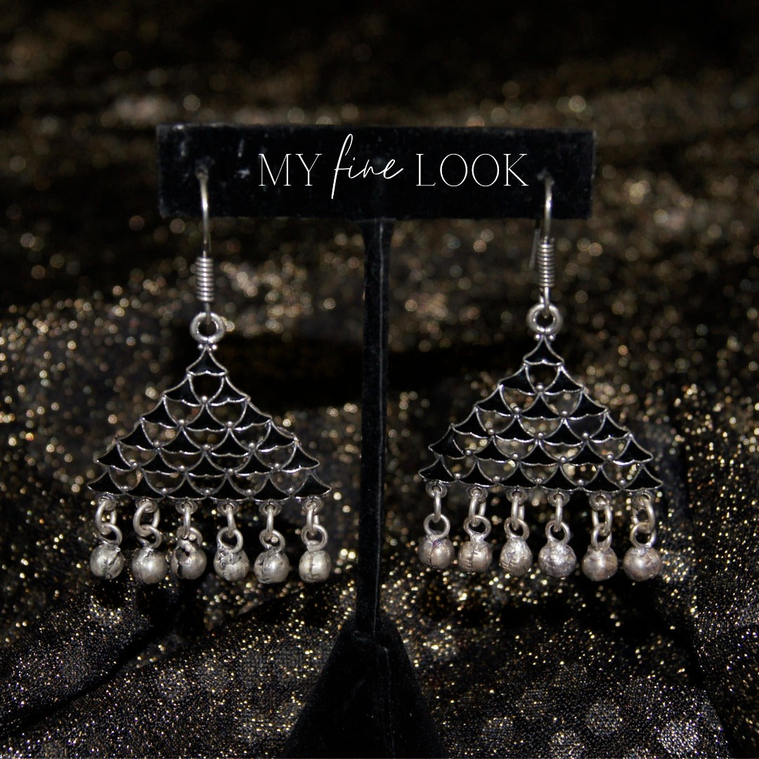 Black Oxidized Earrings