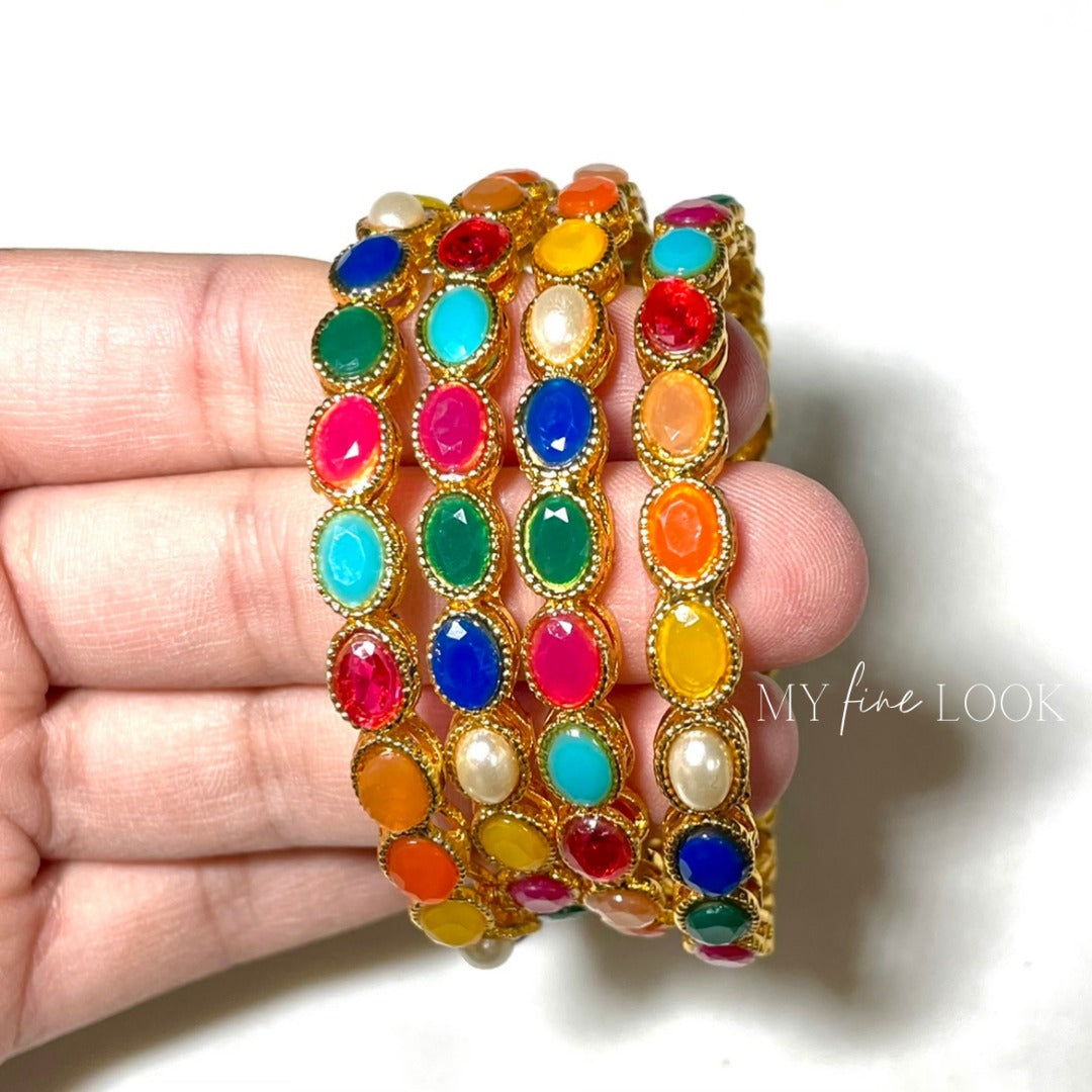 Multicolor Bangles (Size 2.6)