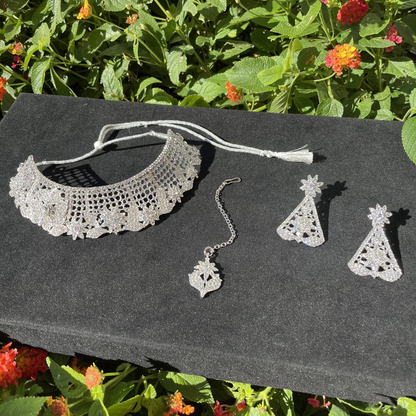 Silver Choker Set