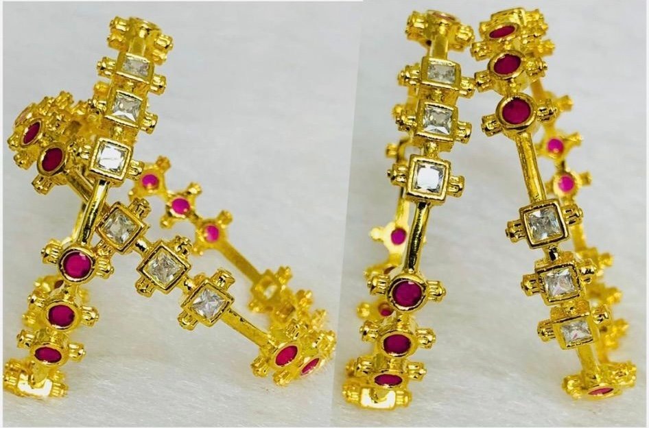 Magenta Rani American Diamond Bracelets