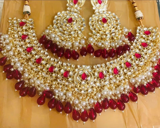 Red Necklace Set