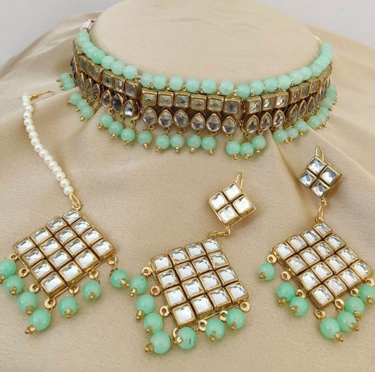 Mint Choker Set