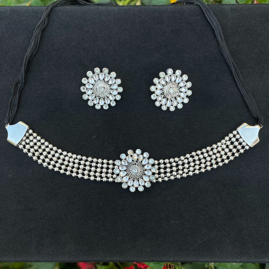 Oxidized Choker Set