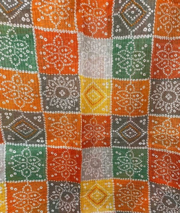 Multicolor Rajasthani Organza Dupatta