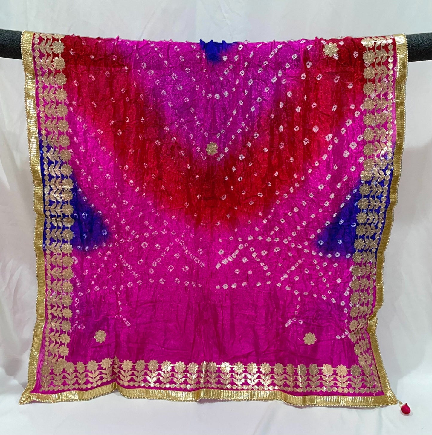 Multicolor Rajasthani Bandhej Dupatta