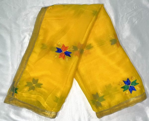 Yellow Phulkari Dupatta