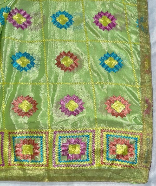 Pistachio Green Phulkari Dupatta