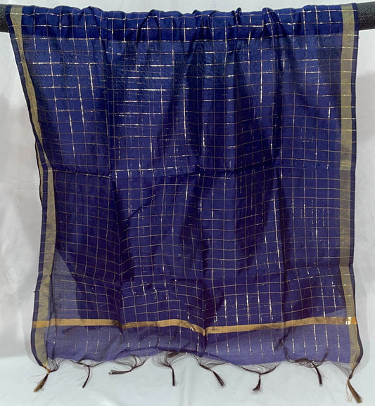 Art Silk Check Dupatta