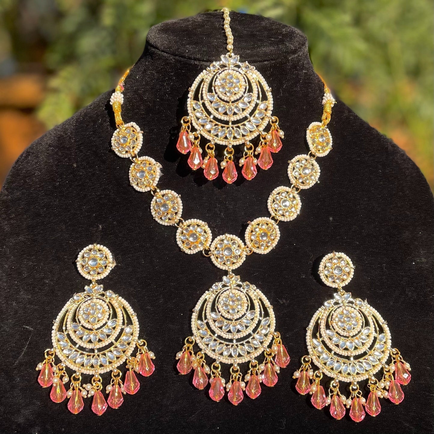 Pink Necklace Set