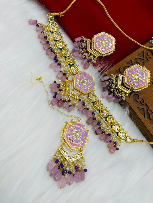 Purple Choker Set