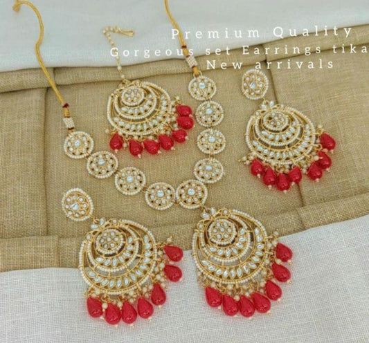 Red Necklace Set