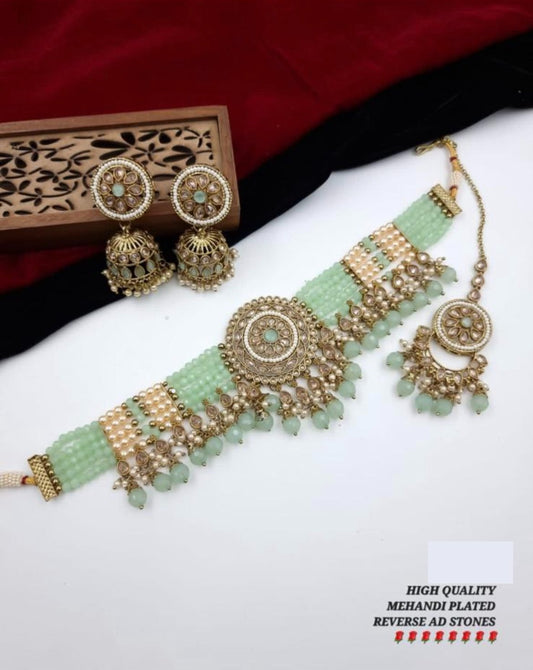 Mint Green Choker Set