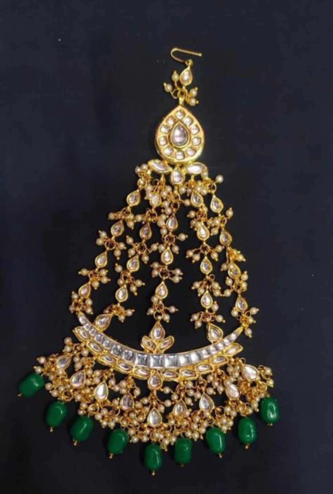 Green Kundan Passa