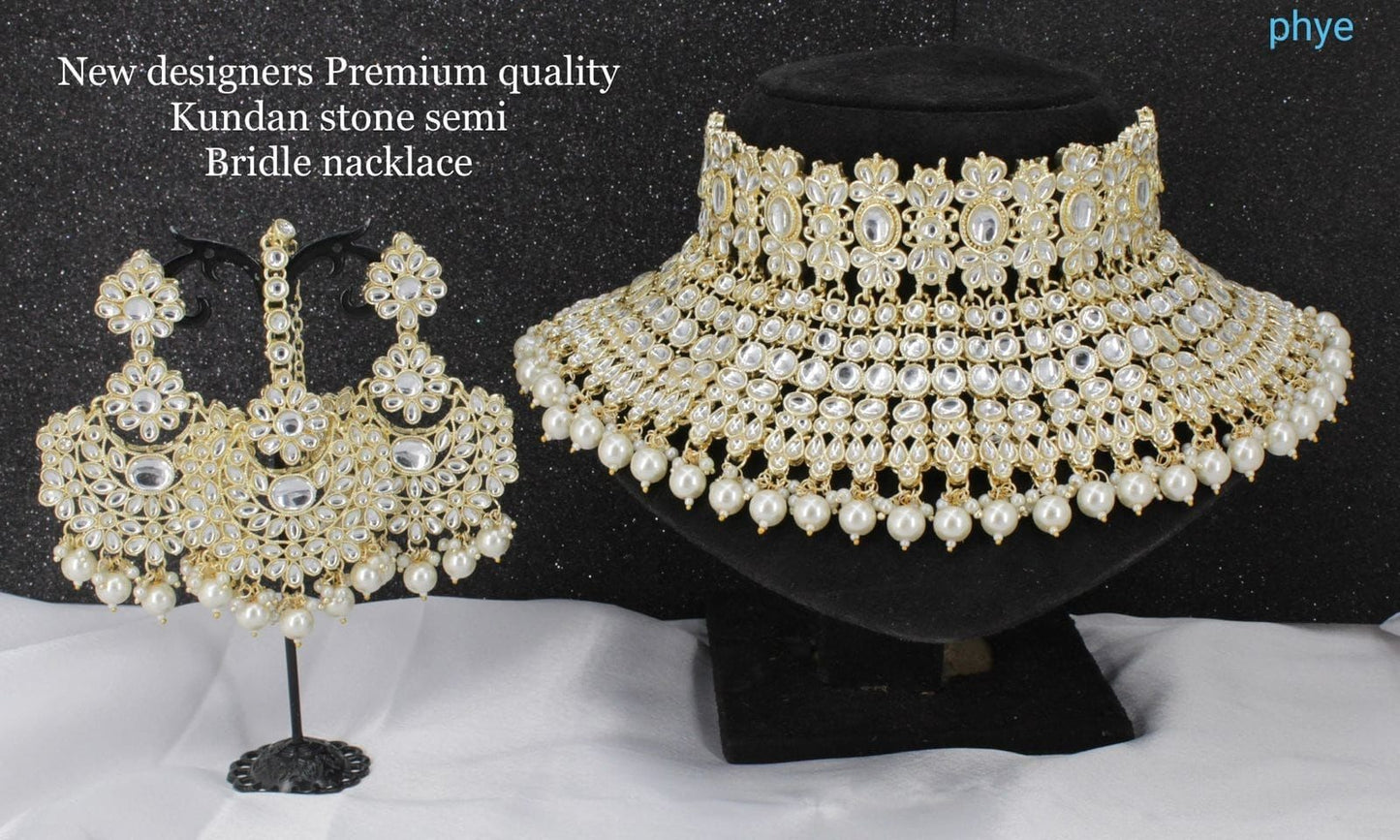 White Kundan Choker Set