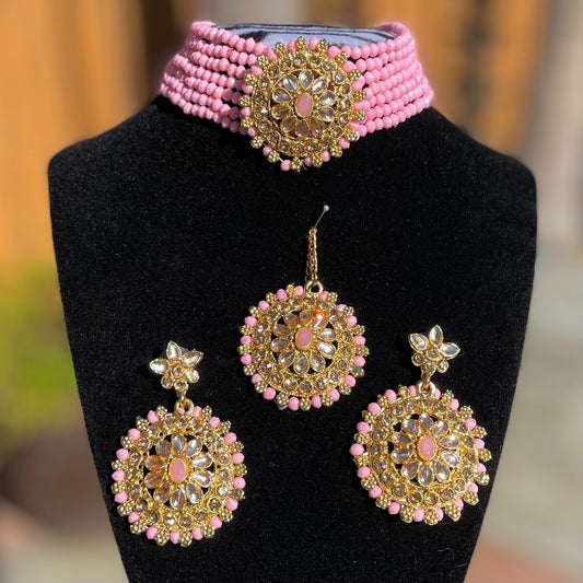 Light Pink Choker Set