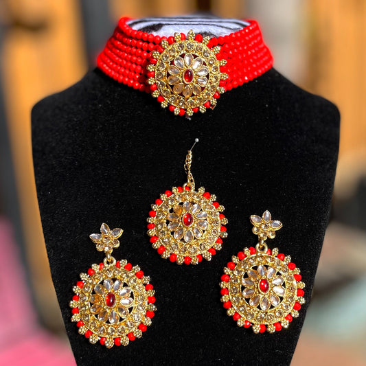 Red Choker Set
