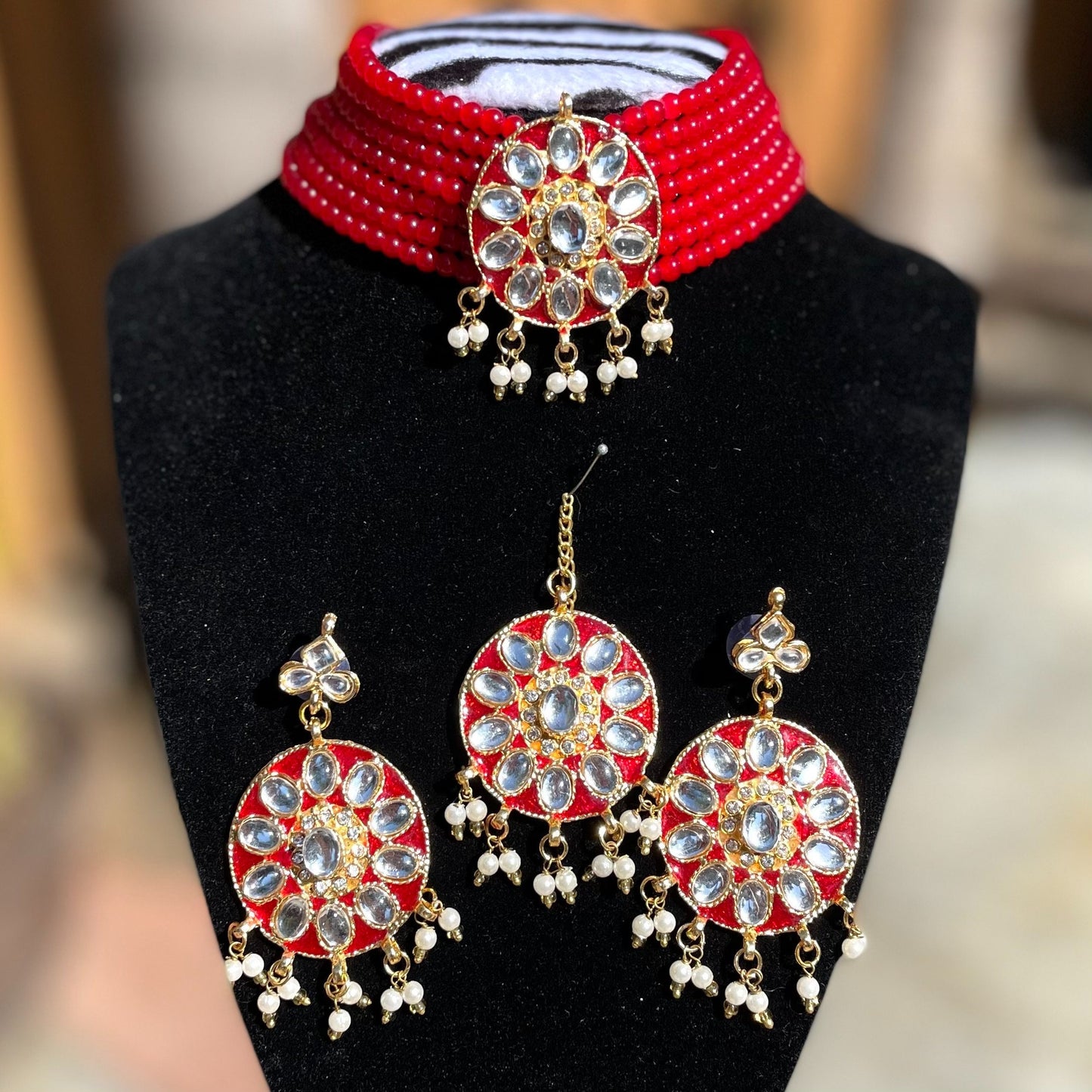 Red Choker Set