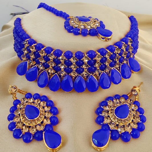 Blue Choker Set