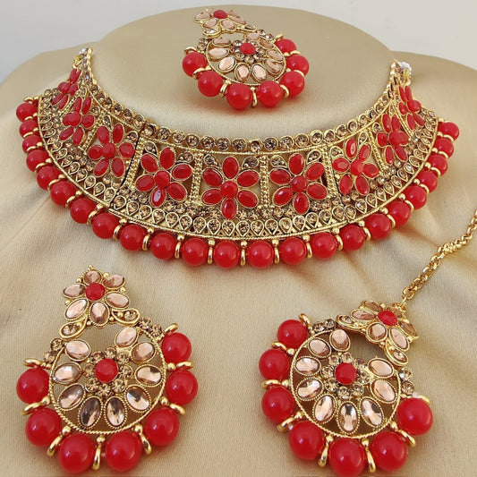 Red Choker Set